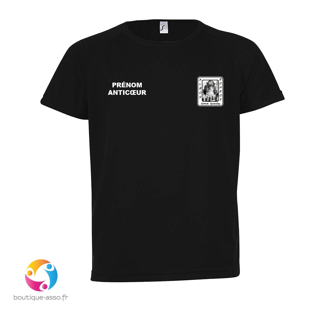 TEE-SHIRT SPORT HOMME - ALBCS Échecs grand Quevilly