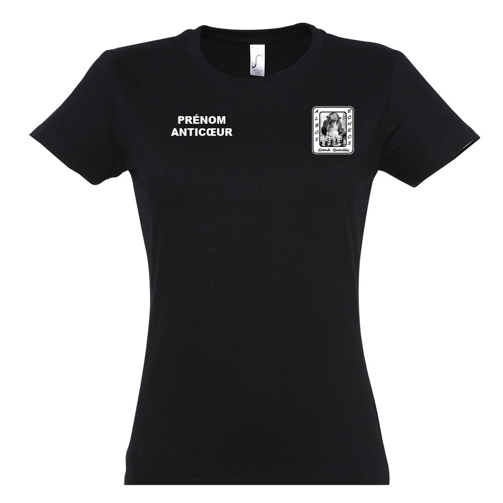 TEE-SHIRT FEMME - ALBCS Échecs grand Quevilly