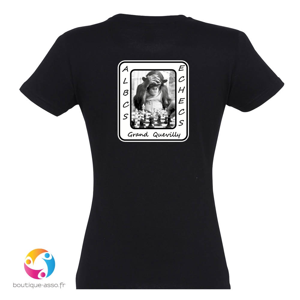TEE-SHIRT FEMME - ALBCS Échecs grand Quevilly