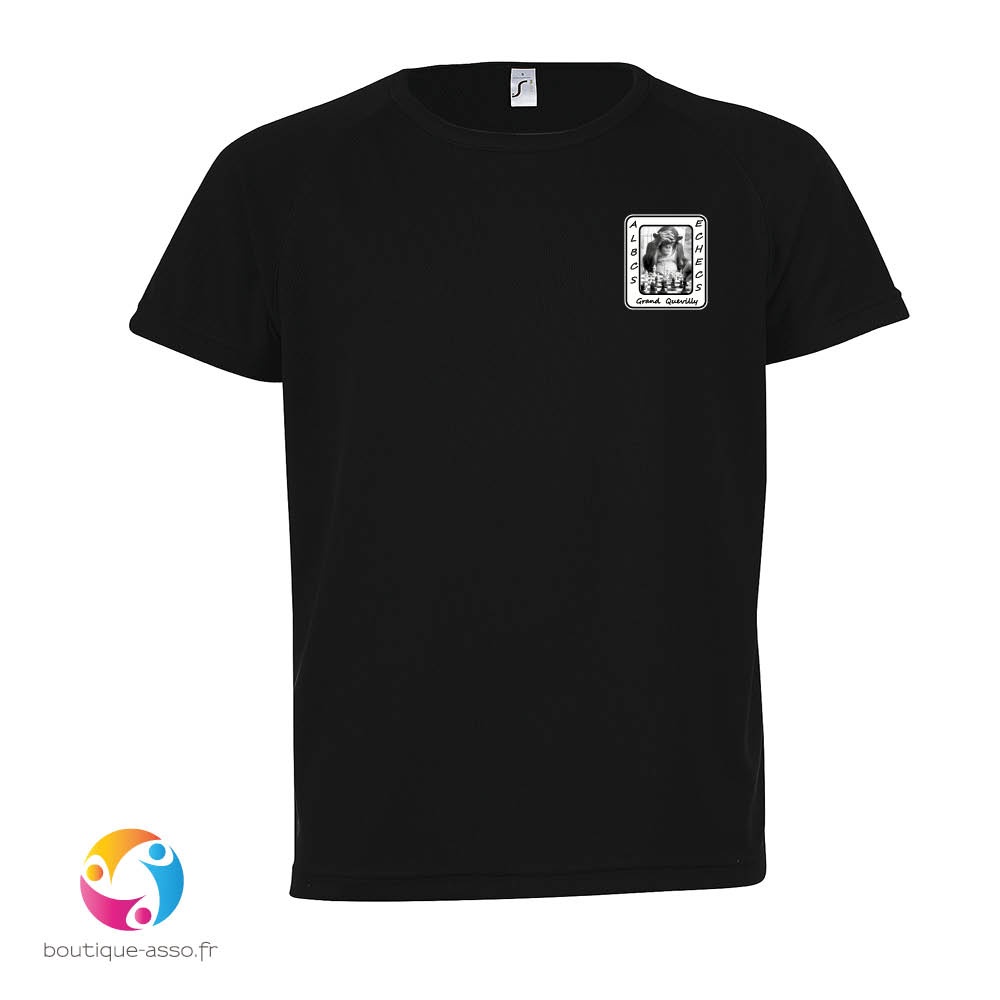 tee-shirt sport enfant - ALBCS Échecs grand Quevilly