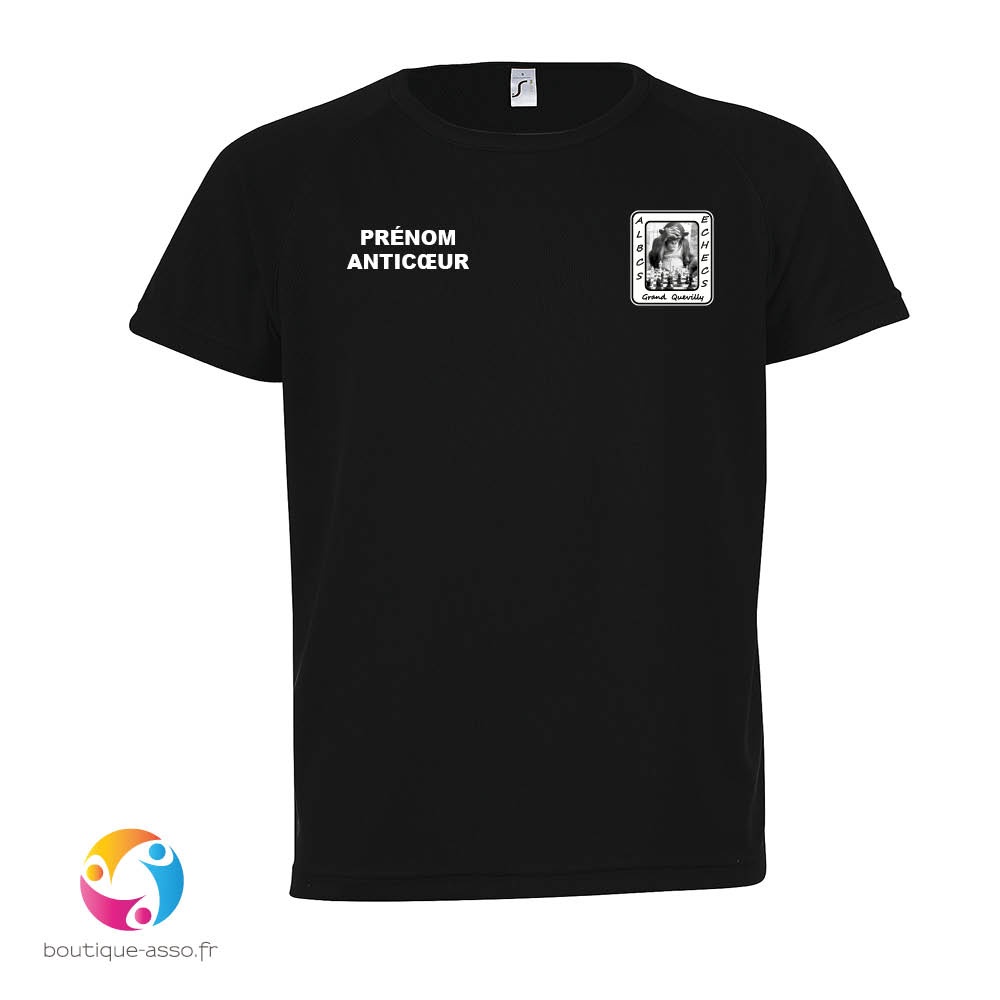 tee-shirt sport enfant - ALBCS Échecs grand Quevilly