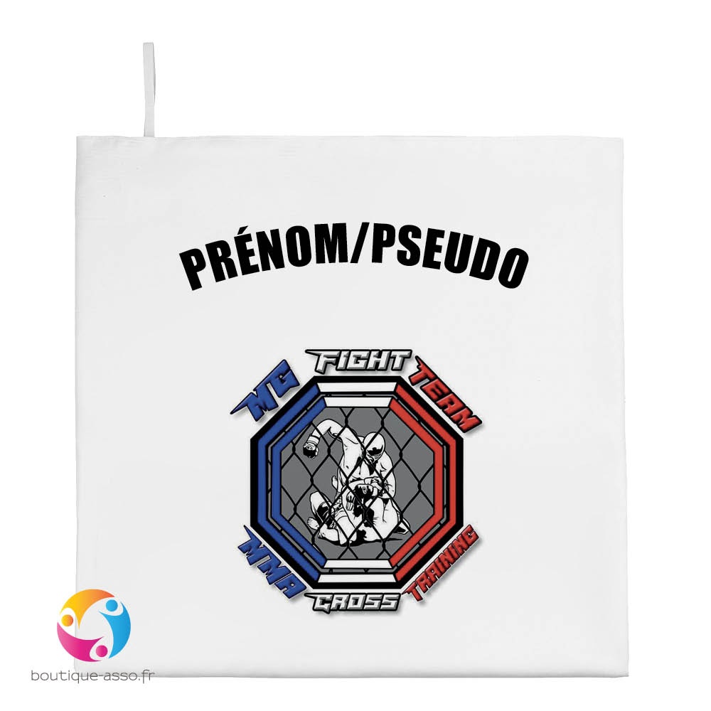 serviette microfibre personnalisée 50 x 100 cm - MG Fight Team