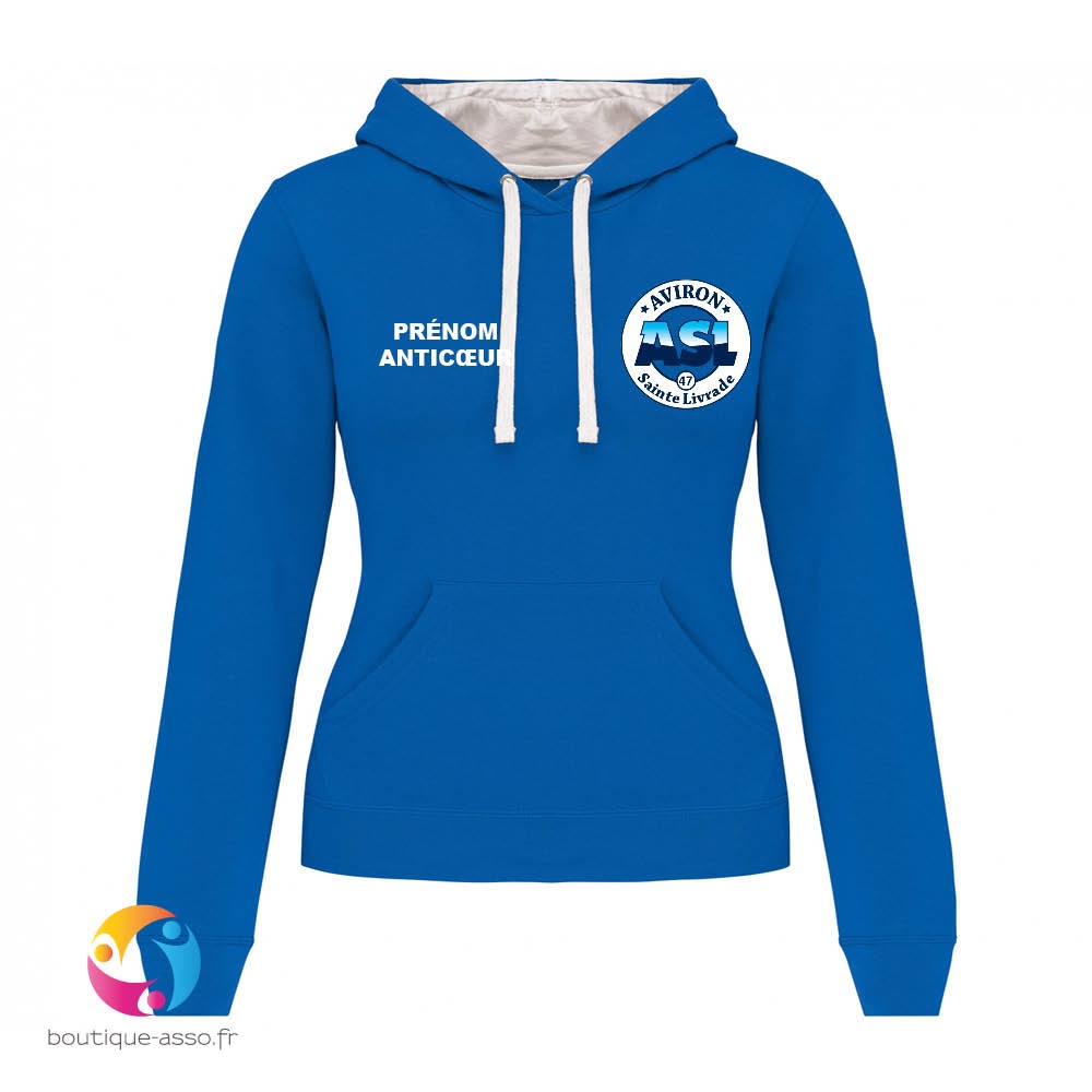 SWEAT CAPUCHE FEMME - AVIRON SAINTE LIVRADE