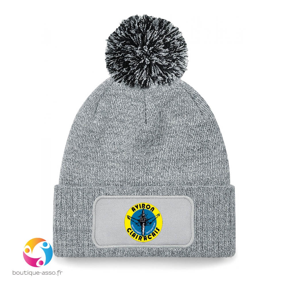 bonnet à pompon patch snowstar® - Aviron Clairacais