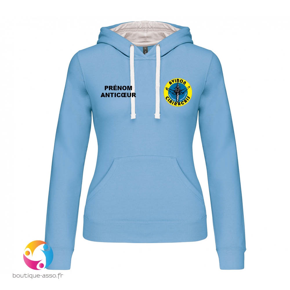 sweat capuche femme - Aviron Clairacais