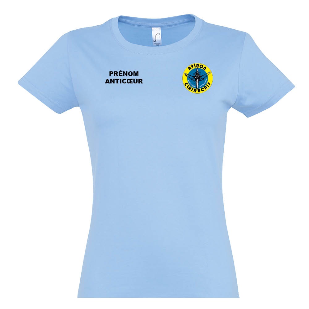 tee-shirt femme coton - Aviron Clairacais