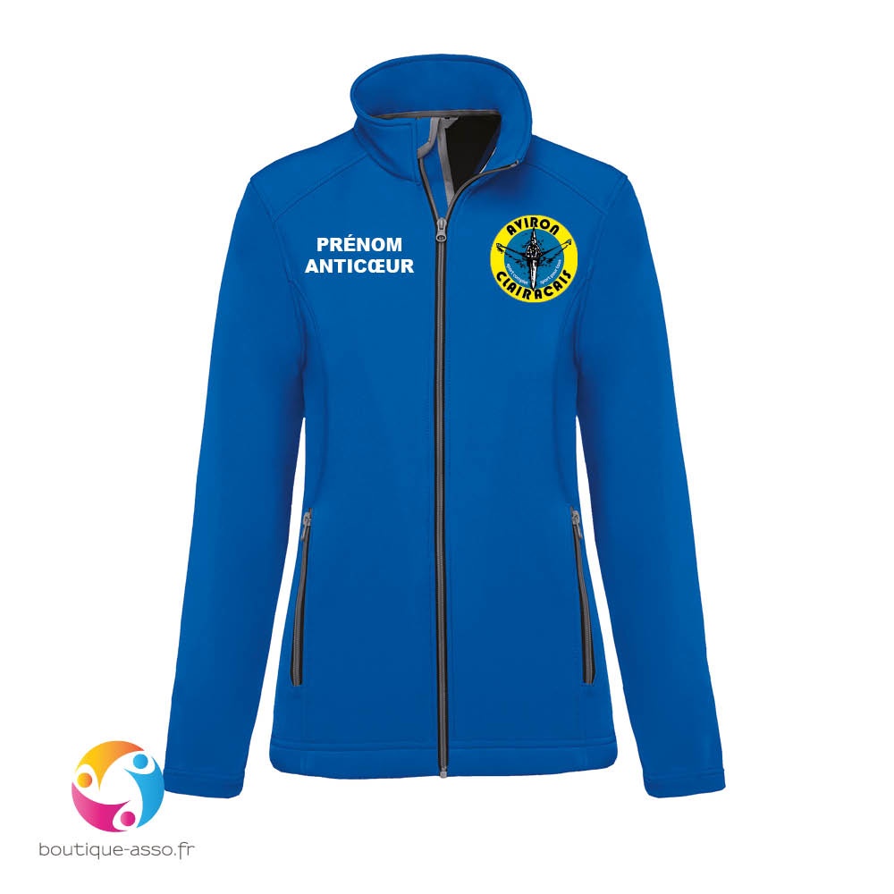 VESTE SOFTSHELL FEMME - Aviron Clairacais