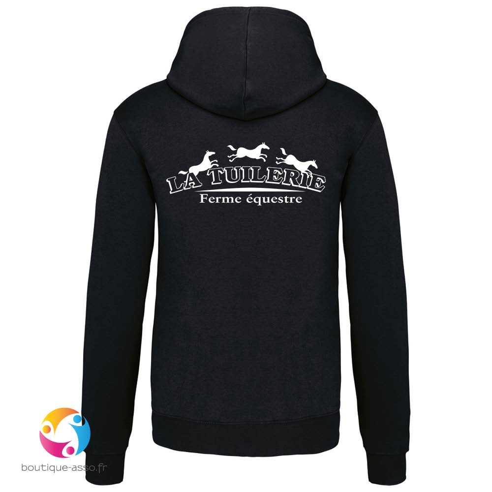 Sweat capuche homme coeur et dos - CAFET