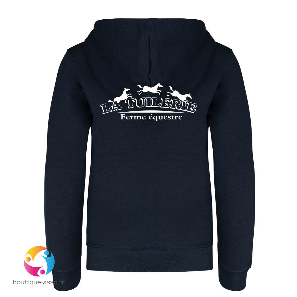 Sweat-shirt capuche Enfant coeur et dos - CAFET