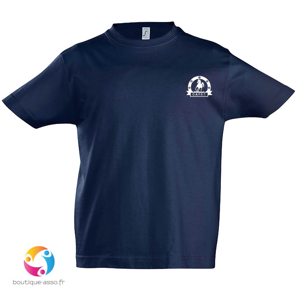 tee-shirt enfant coton coeur et dos