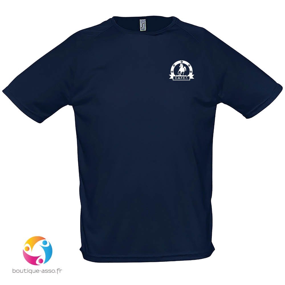 tee-shirt sport enfant coeur et dos - CAFET