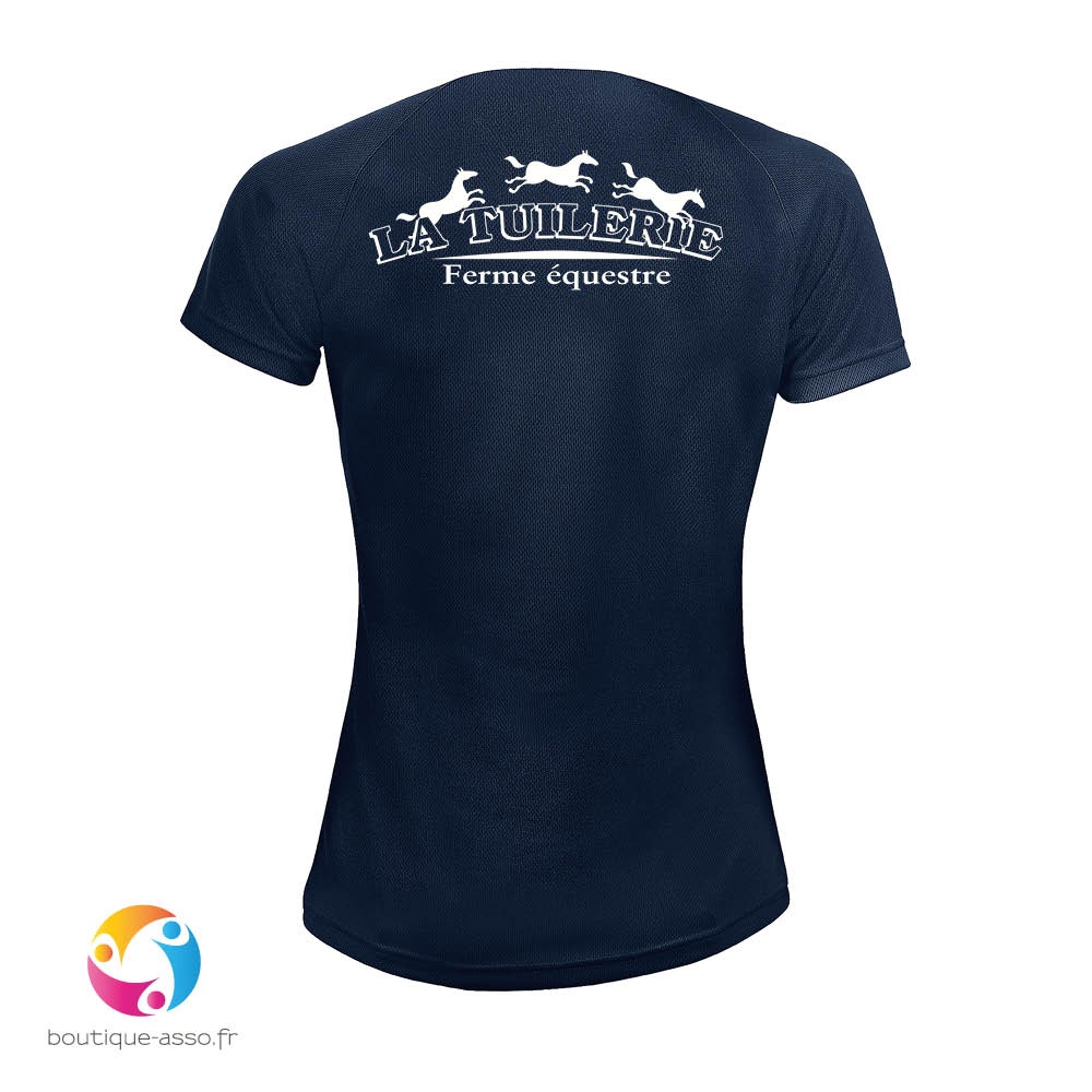 TEE-SHIRT SPORT FEMME COEUR ET DOS - CAFET