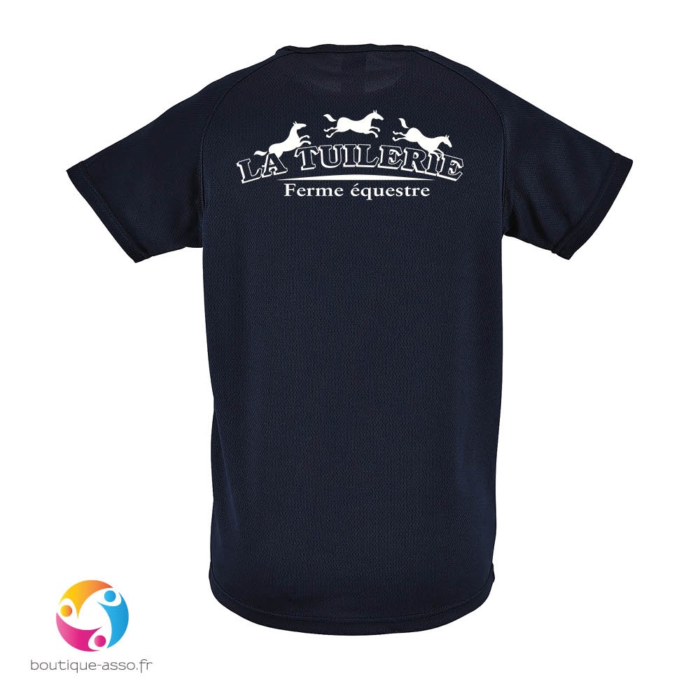 TEE-SHIRT SPORT HOMME COEUR ET DOS - CAFET