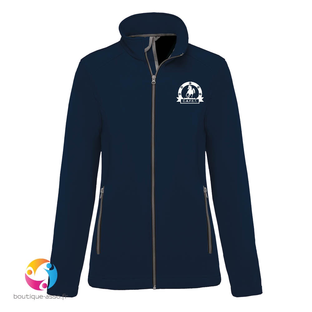 VESTE SOFTSHELL FEMME (COEUR ET DOS) - CAFET