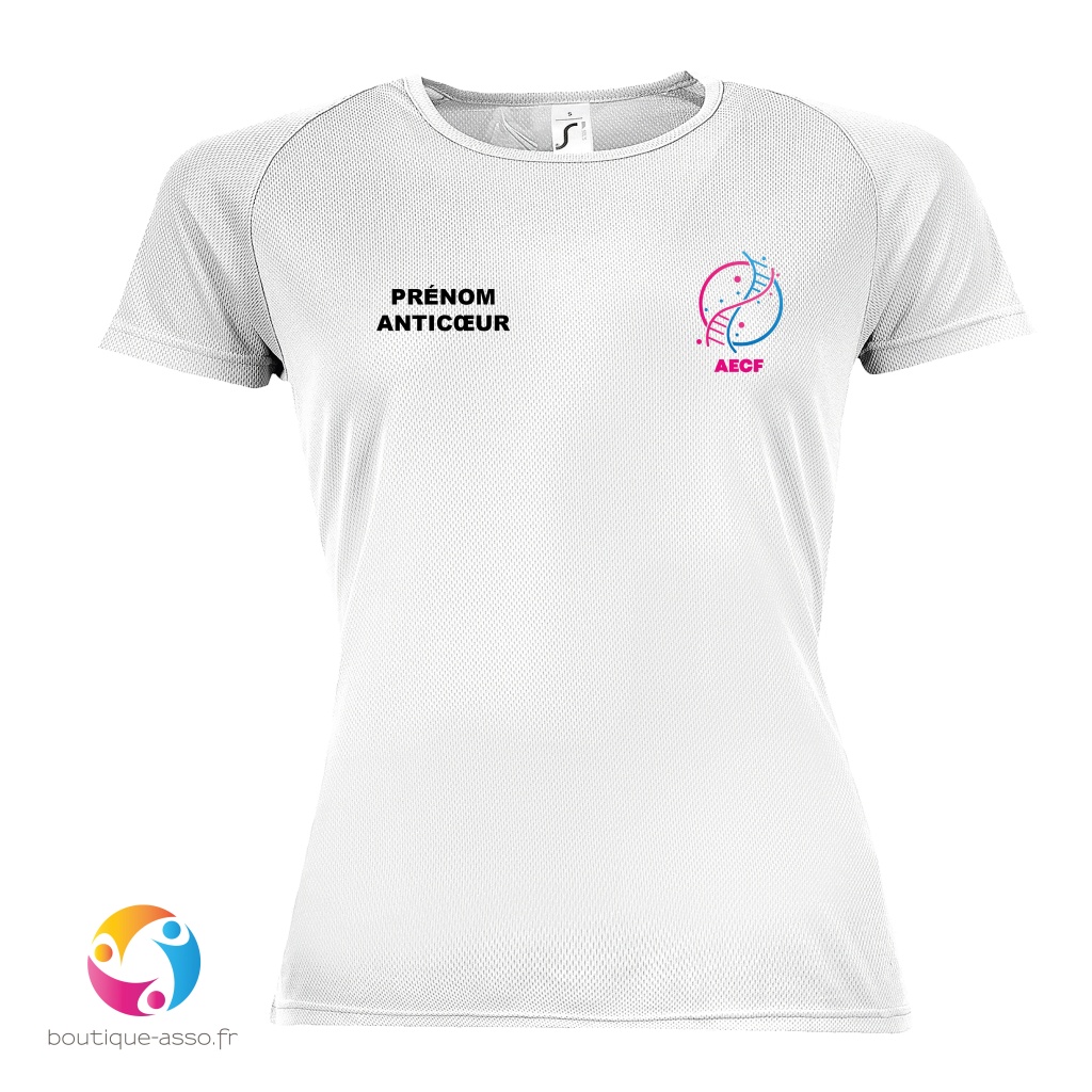 tee-shirt sport femme - Association Enfants CASK France 