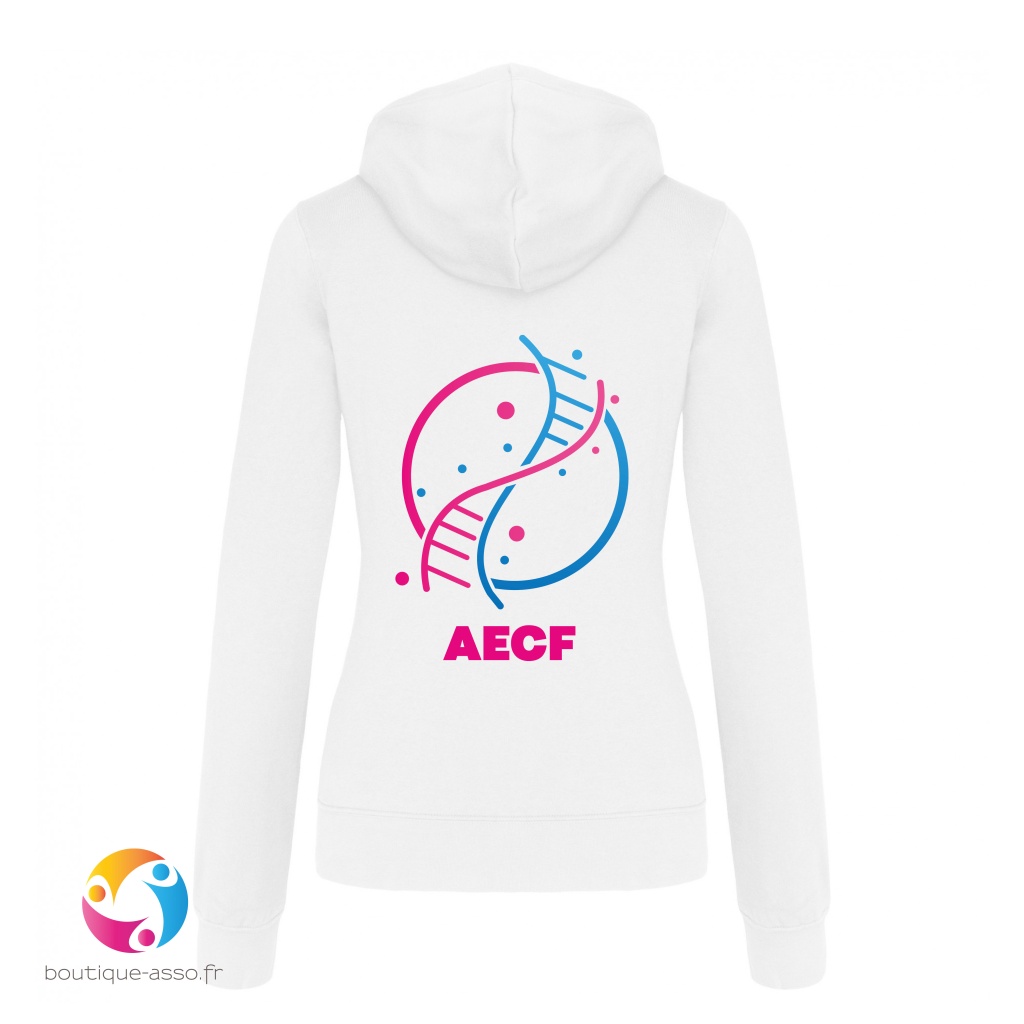 sweat capuche femme - Association Enfants CASK France 