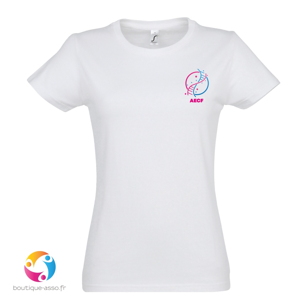 tee-shirt femme coton - Association Enfants CASK France 