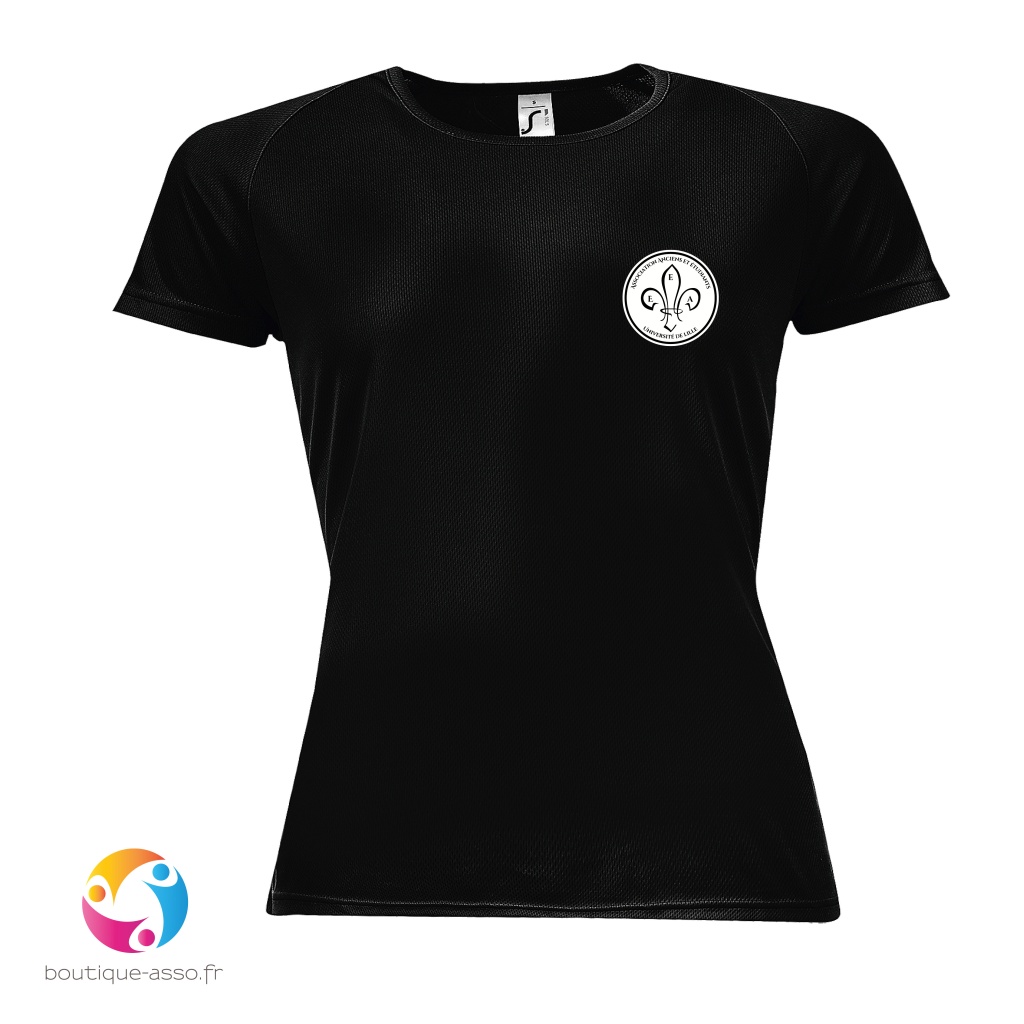 tee-shirt sport femme - Association des anciens et étudiants d'EEA - Université de Lille