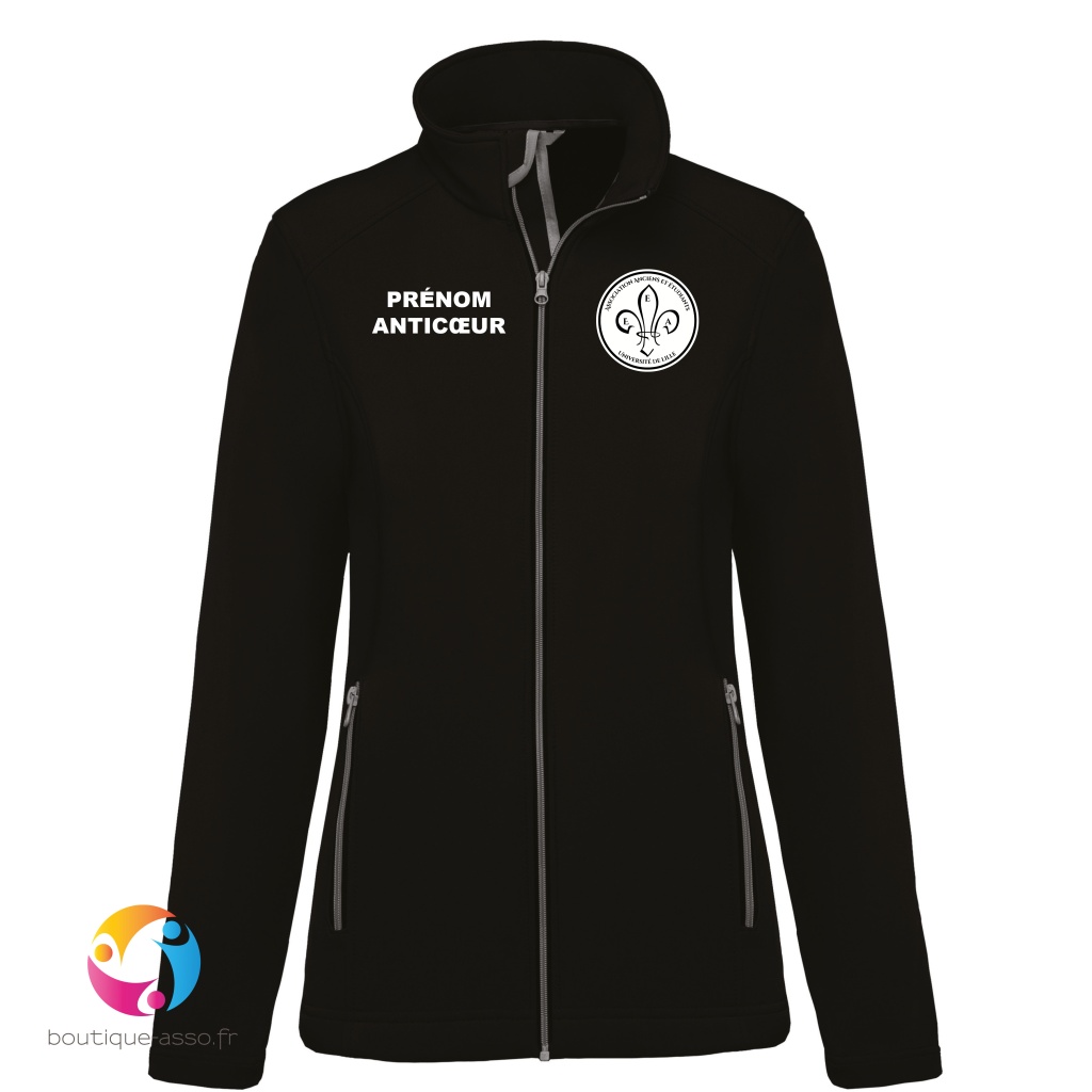 VESTE SOFTSHELL FEMME - Association des anciens et étudiants d'EEA - Université de Lille