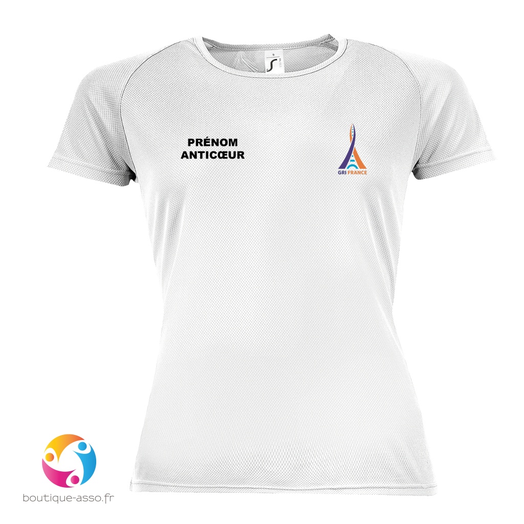 TEE-SHIRT SPORT FEMME - GRI FRANCE