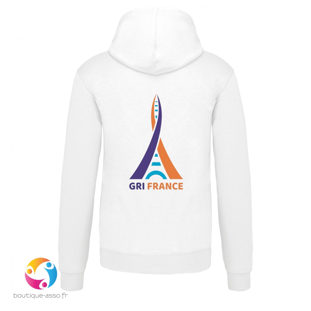 SWEAT CAPUCHE HOMME - GRI FRANCE