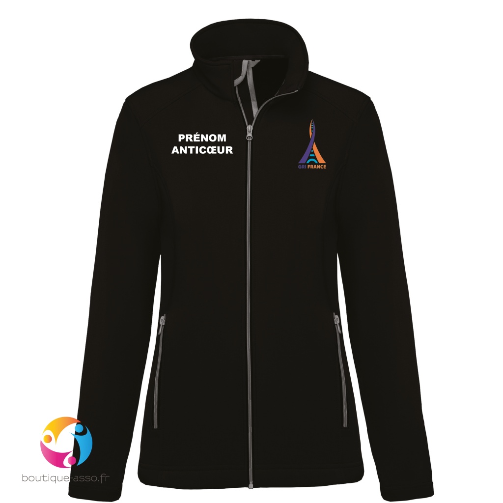 VESTE SOFTSHELL FEMME - GRI FRANCE