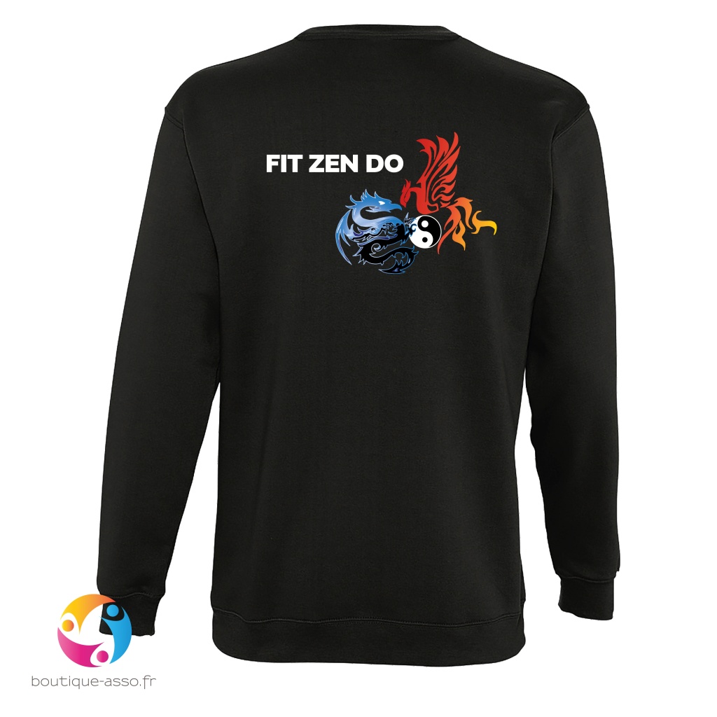 sweat-shirt unisexe col rond - Fit Zen Do