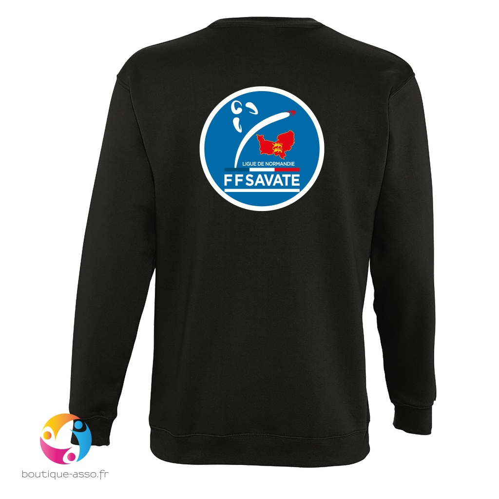 sweat-shirt unisexe col rond - Ligue de Normandie de Savate
