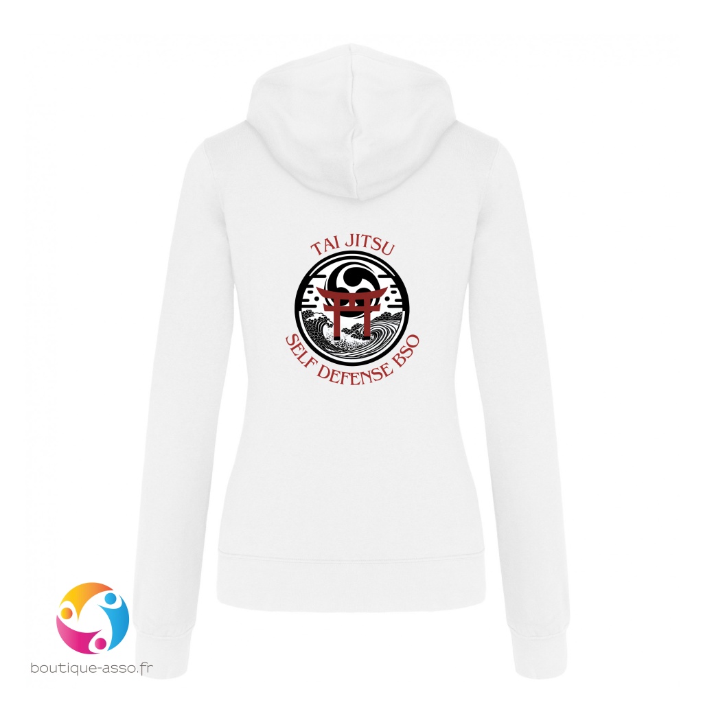 SWEAT CAPUCHE FEMME - Tai Jitsu Self Defense BSO