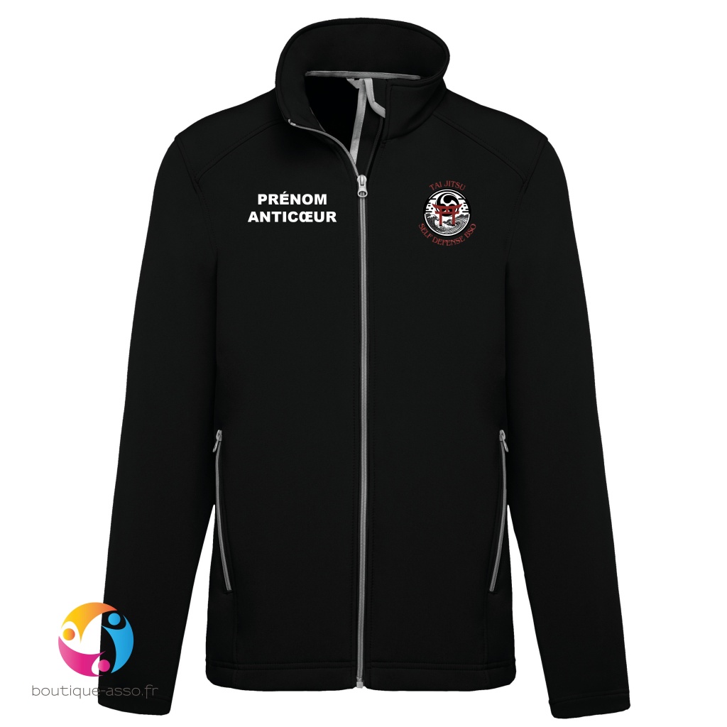 VESTE SOFTSHELL HOMME - Tai Jitsu Self Defense BSO