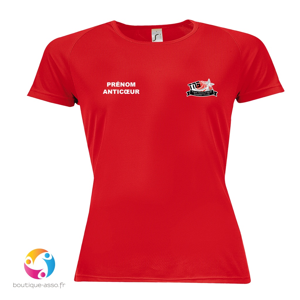 TEE-SHIRT SPORT FEMME - TNS Basket Club