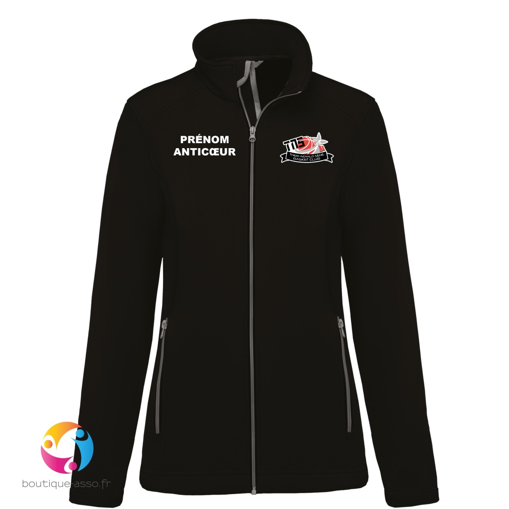 VESTE SOFTSHELL FEMME - TNS Basket Club