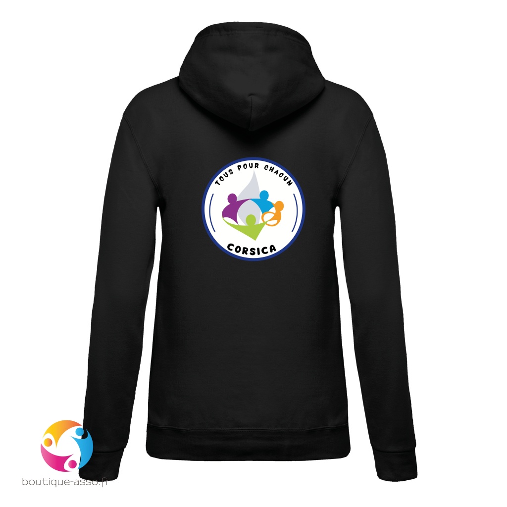 Sweat-shirt à capuche (femme) - Tous pour chacun 