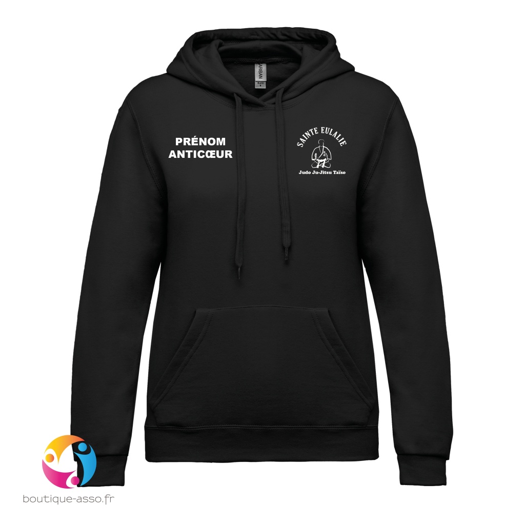 Sweat-shirt à capuche (femme) - JS SAINTEEULALIE JUDO