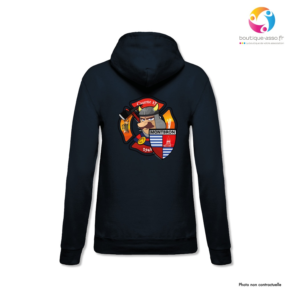 SWEAT CAPUCHE FEMME - Amicale pompiers Montbron
