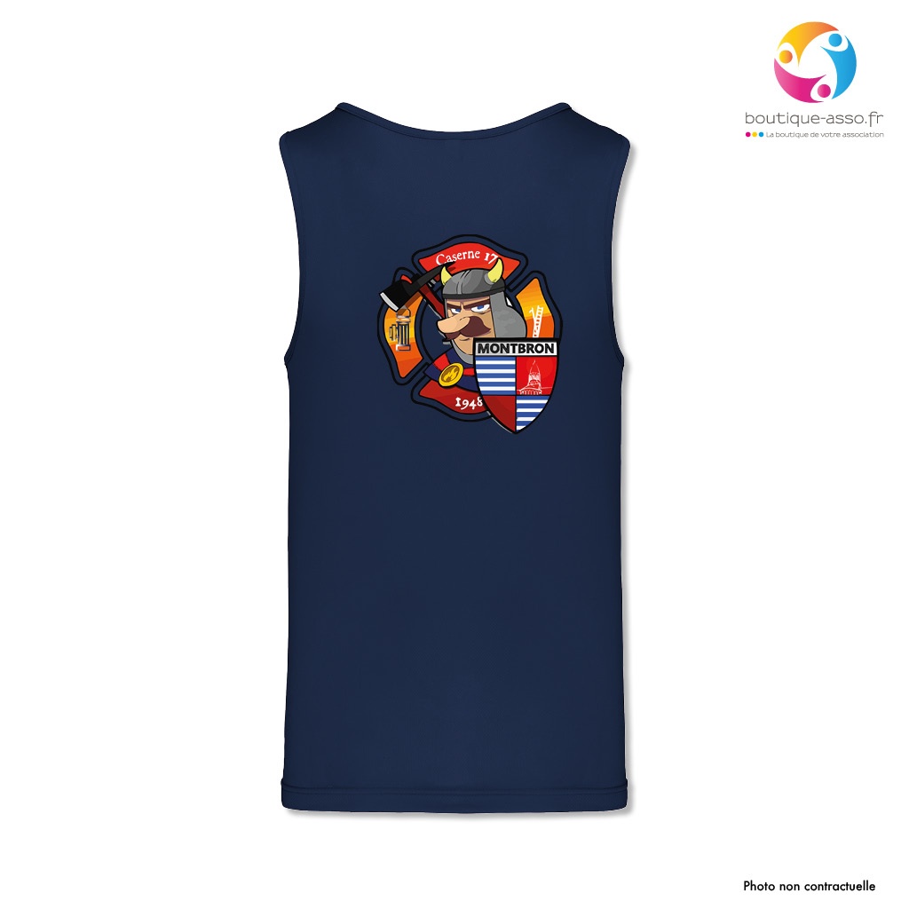Débardeur sport homme - Amicale pompiers Montbron