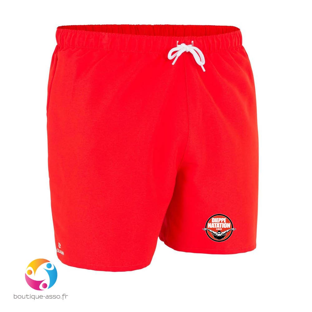 SHORT DE BAIN MIXTE, ROUGE