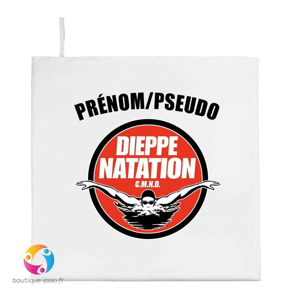 serviette microfibre personnalisée 50 x 100 cm - Dieppe natation CMND