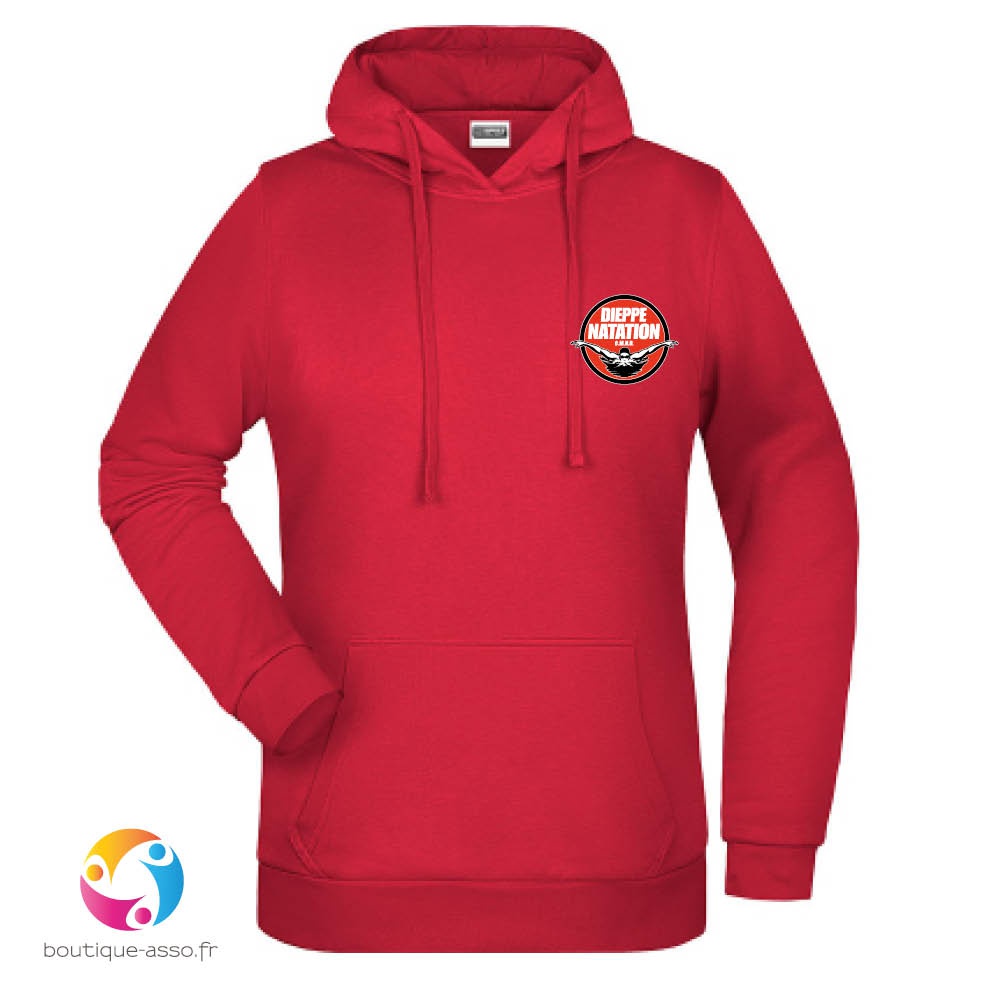 sweat capuche femme - Dieppe natation CMND