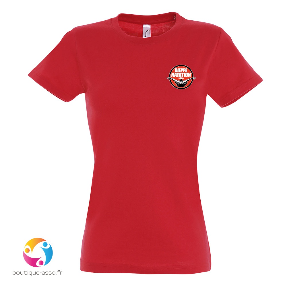 tee-shirt femme coton - Dieppe natation CMND