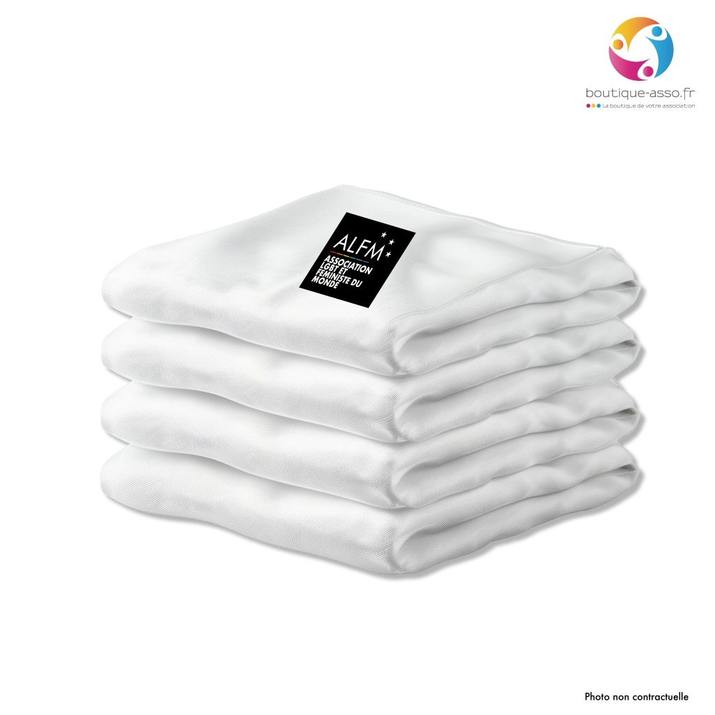 Serviette microfibre personnalisée 100 x 150 CM - ASSOCIATION LGBT ET FEMINISTE DU MONDE