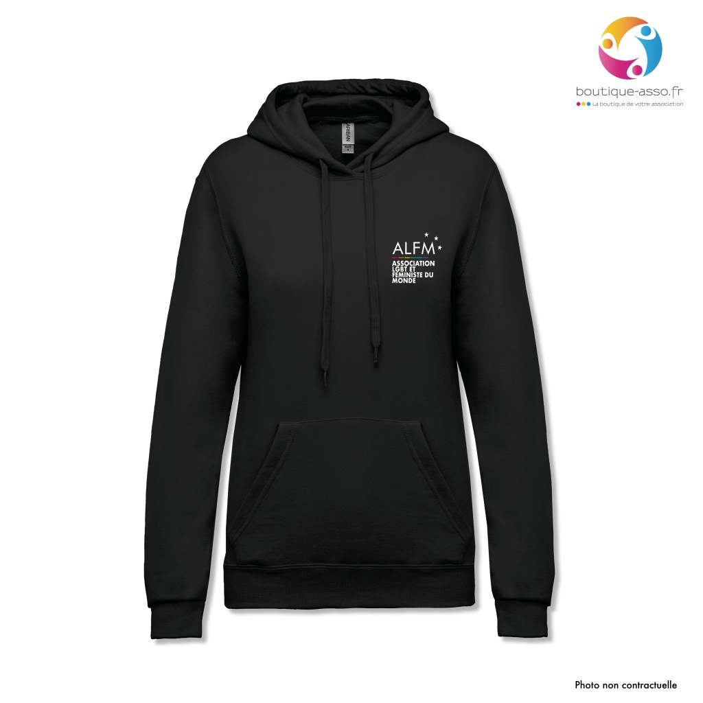 SWEAT CAPUCHE FEMME - ASSOCIATION LGBT ET FEMINISTE DU MONDE