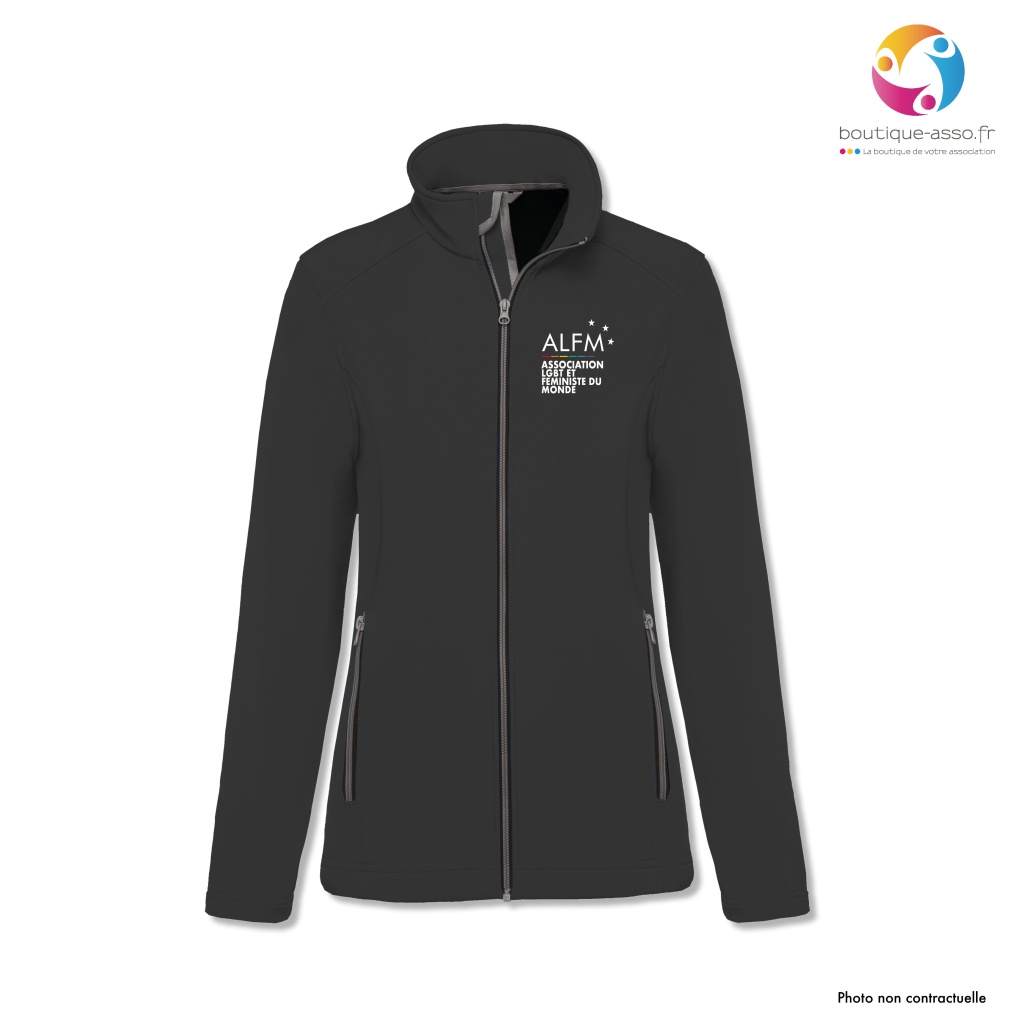 VESTE SOFTSHELL FEMME - ASSOCIATION LGBT ET FEMINISTE DU MONDE