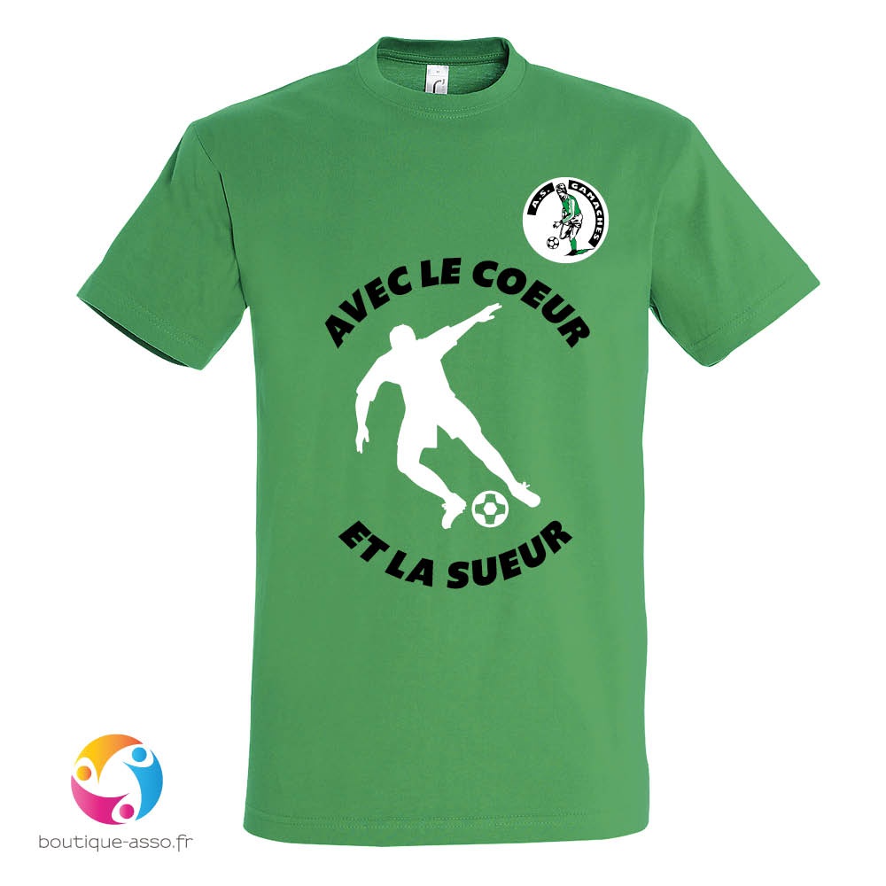 tee-shirt homme col rond personnalisé (a) - A.S. Gamaches