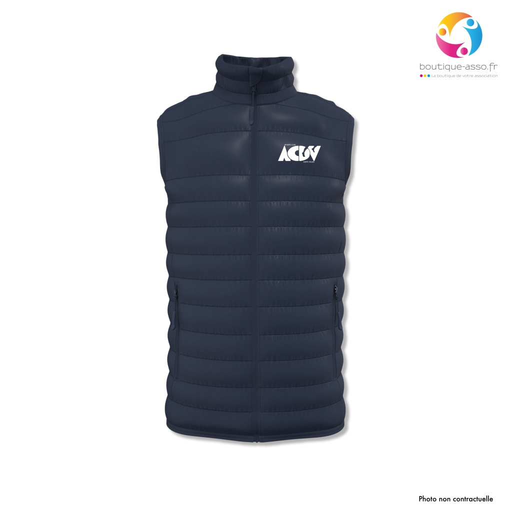BODYWARMER MATELASSÉ HOMME - Athletic Club Dieppe Veules