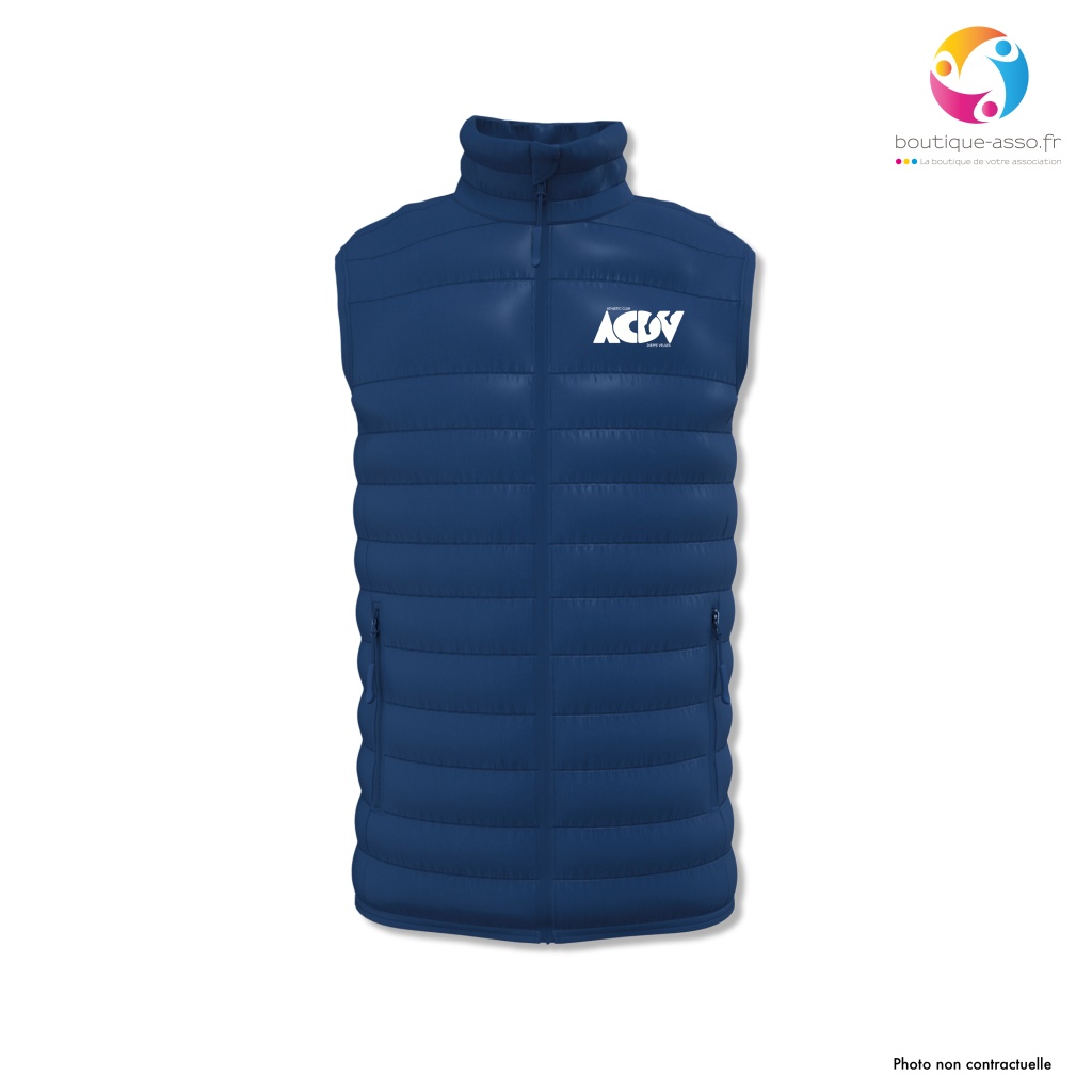 BODYWARMER MATELASSÉ HOMME - Athletic Club Dieppe Veules