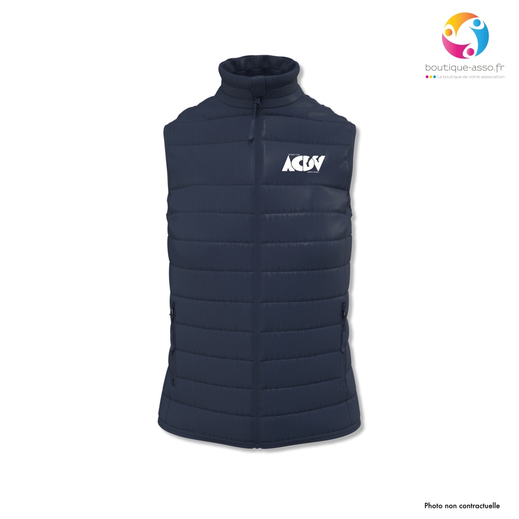 BODYWARMER MATELASSÉ FEMME - Athletic Club Dieppe Veules