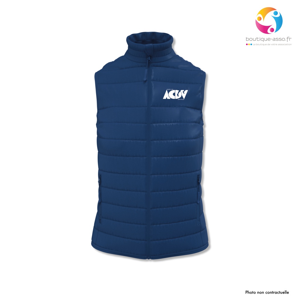 BODYWARMER MATELASSÉ FEMME - Athletic Club Dieppe Veules