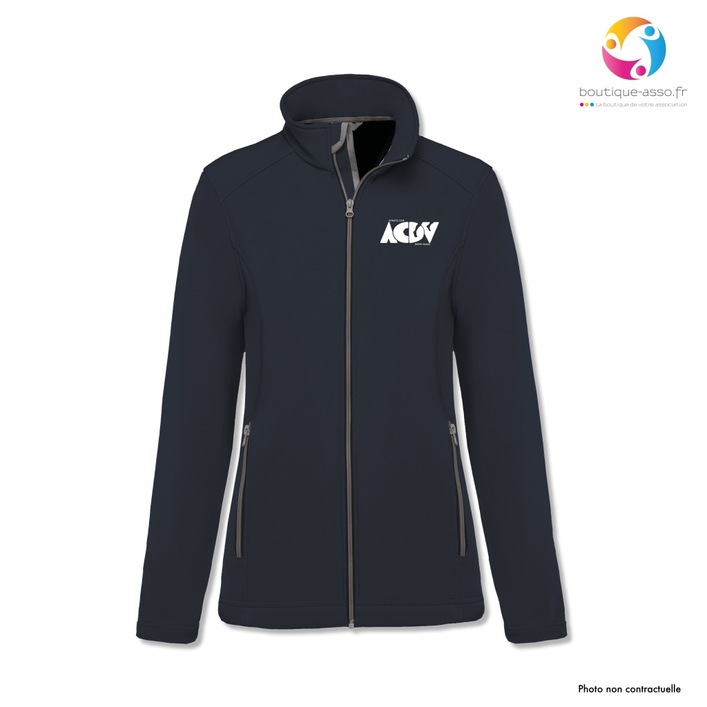 VESTE SOFTSHELL FEMME - Athletic Club Dieppe Veules
