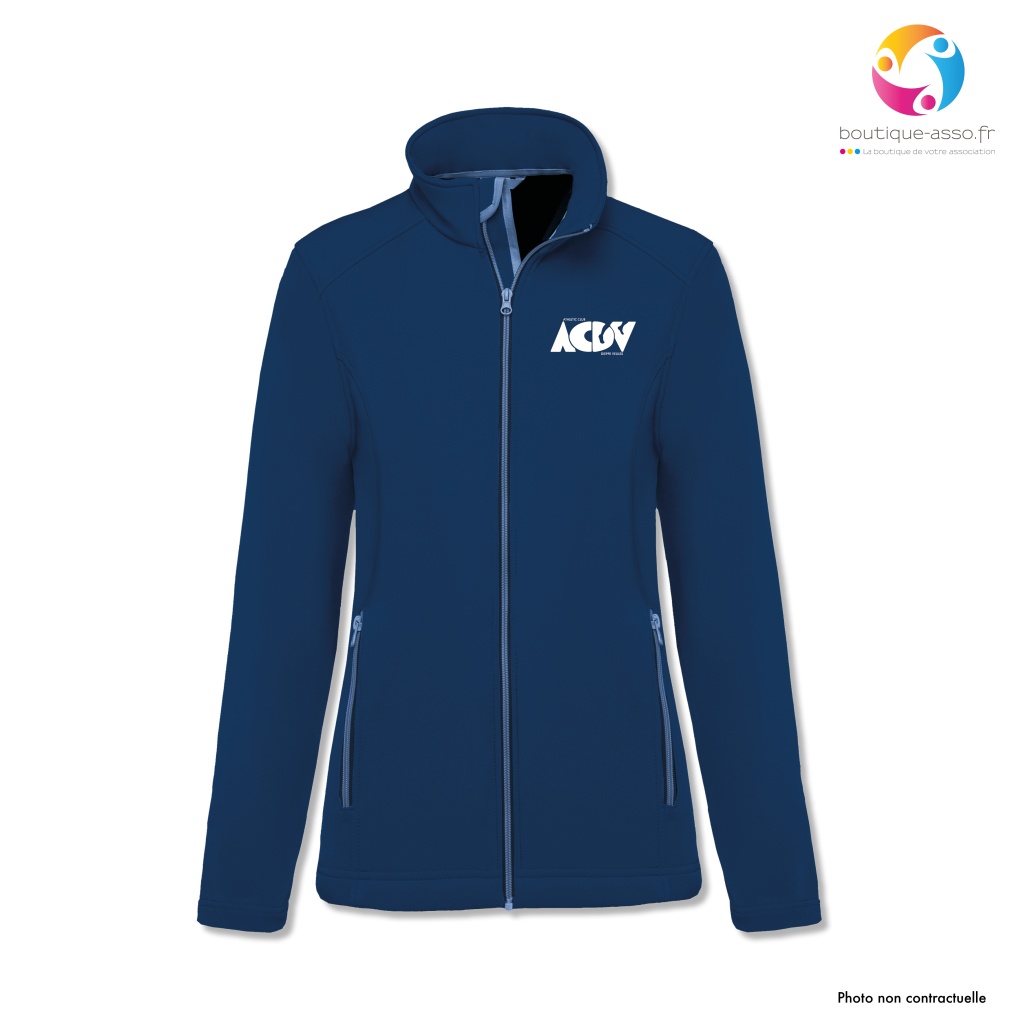 VESTE SOFTSHELL FEMME - Athletic Club Dieppe Veules